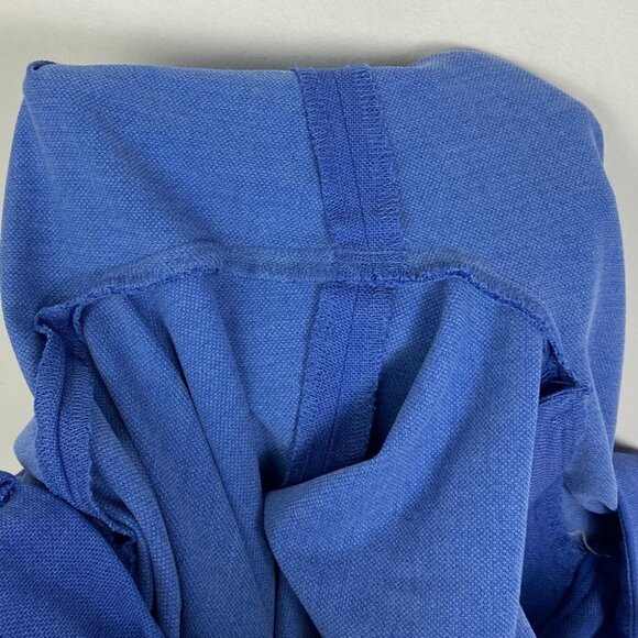 Talbots Hampshire Ankle Pants Blue Chambray Size 14 Textured High Rise Stretch - Picture 8 of 11